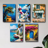 Set Of 5 Premium Wall Art Photo Tiles – Modern Home Decor Sets 8x11