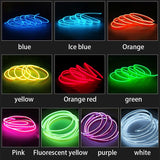 Car Dashboard Neon Light Strip – 3 Meter Flexible EL Wire With Easy Installation, Random Color