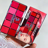10 In 1 Lipstick Blush Palette - Multi Functional High Pigmented Creamy Material Makeup Collection Kit For Beautiful Lips And Cheeks (Random Shades)