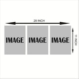 Set Of 3 Motivational Wall Art – MDF Wooden Phototile Frames (8x11") With Adhesive Back