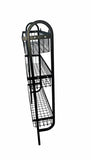 Wall Mounted Spice Rack Black Stainless Steel 3 Tier – DIY Assembly Required (Self Assemble)