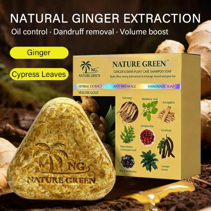 Yellow Gold Herbal Hair Soap - Natural Cleansing And Nourishing Bar For Healthy Hair And Scalp Maintenance