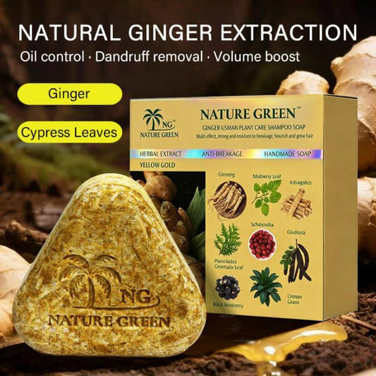 Yellow Gold Herbal Hair Soap - Natural Cleansing And Nourishing Bar For Healthy Hair And Scalp Maintenance