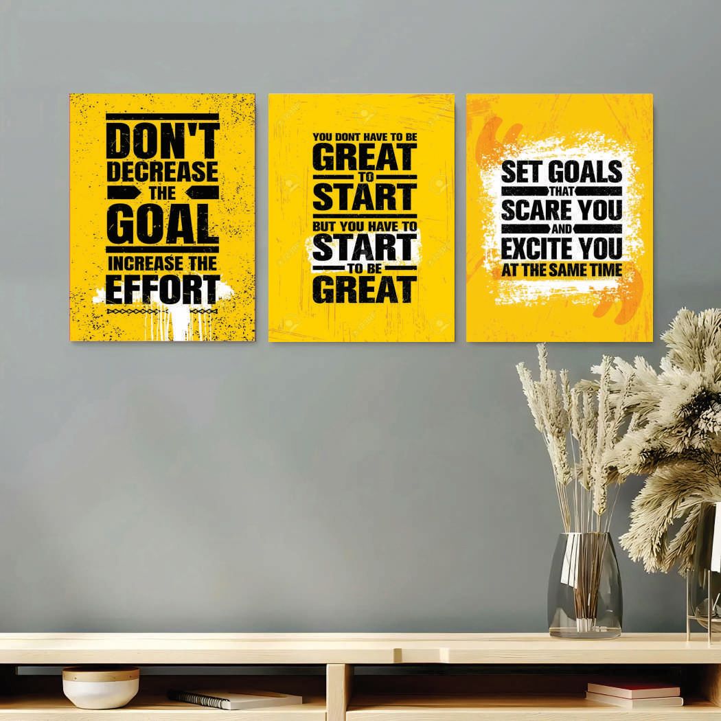 Set Of 3 Premium Wall Art Photo Tiles – Modern Home Decor Sets 8x11