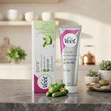Veet Pure Hair Removal Cream For Dry Skin 100g Is Specially Formulated To Provide Gentle And Effective Hair Removal