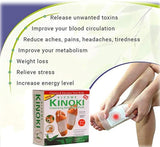 Kiyome Kinoki Detox 10 Pcs Foot Pads – Pain-Free Cleansing Patches For Night Detox, Stress Relief & Body Toxin Removal – Improves Circulation & Vital Organ Support