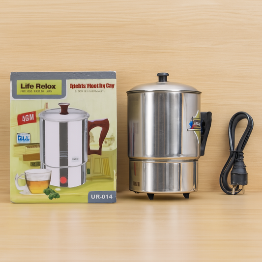 Life Relax Electric Water Kettle 1.0L – Stainless Steel Electric Heating Cup LR-014 | 350W Portable Electric Water Boiler For Tea, Coffee, Milk & Food