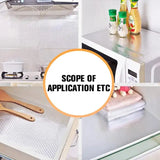 Silver Foil Kitchen Waterproof & Oil Proof Self-Adhesive Sticker Roll – Aluminum Heat Resistant Wallpaper For Stove, Cabinets & Walls (60×200cm)