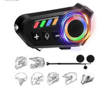 Helmet Wireless Earphone K06A – Bluetooth Helmet Intercom Headset With RGB Control Knob & Noise Reduction