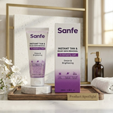 Sanfe Instant Tan And Dead Skin Removal Exfoliating Gel Detan Brightening 60ml