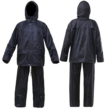 Rain Suit For Men Women Waterproof Lightweight Durable Comfortable Easy To Wear
