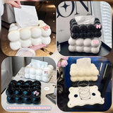 Bubble Shape Tissue Box Holder | Non-Slip Plastic Cover For Stylish Storage | Random Colour