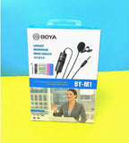 Boya BY M1 Professional Lavalier Lapel Microphone 3.5mm Clip On Mic For Android Smartphone DSLR Camera PC Audio Video Recording