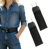 Adjustable Buckleless Elastic Waist Belt With Metal Hooks For Jeans, Dress Pants And Casual Wear