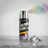 Dolphin Chrome Silver Spray Paint 300ml – High Shine Metallic Finish Spray