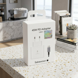 Sabawoon 45W PD USB-C Fast Charger | Super Fast Wall Adapter | Black/White Random Color