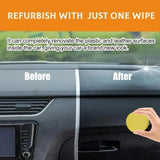 Qifenghe Professional 200g Car Interior Plastic Renovation Wax – Premium Varnish Soft Wax With Applicator Sponge For Whole Car Interior Refurbishment & Cortical Brightening