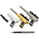 Cute Gun Shape LED Gel Pen | Black Refill | Fun Stationery For School & Office Supplies (Random Colour)