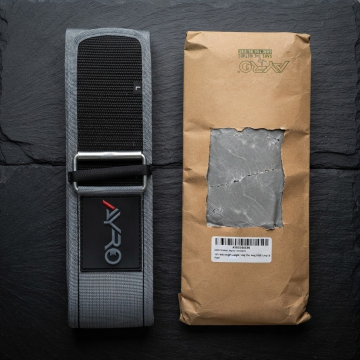 AYRO Self Locking Workout Weight Lifting Gym Belt Extra Large Premium Quality With Metal Buckle For Core Stability Back Support Deadlift Squat Powerlifting Strength Training