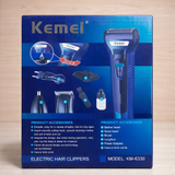 Kemei 3 In 1 Electric Hair Clipper And Grooming Kit KM-6330 - Personal Care Product Designed For Grooming And Daily Hygiene Routine