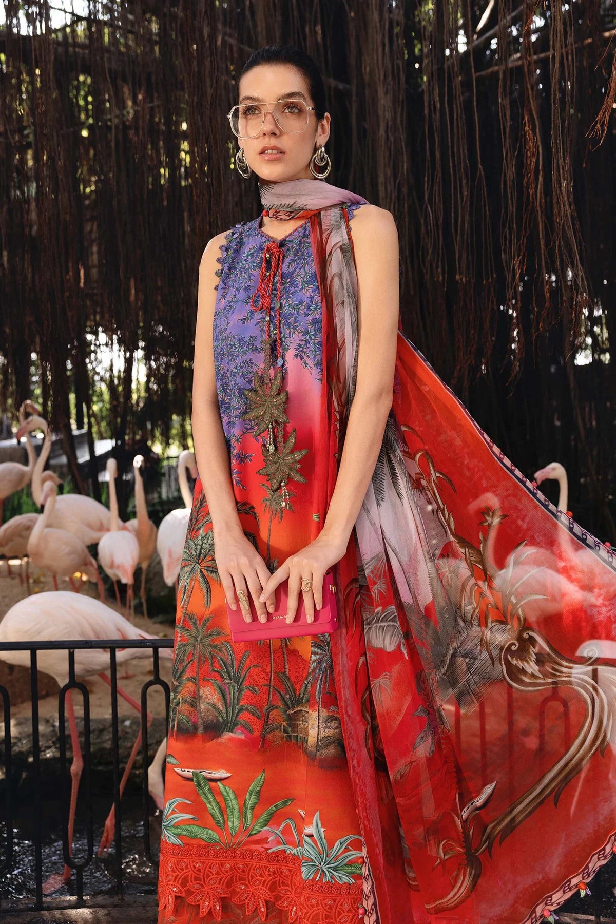 Elegant Embroidered Lawn 3 Piece Unstitched Suit With Chiffon Dupatta MBL-MPT-2907-B-26 – Summer Collection 2026