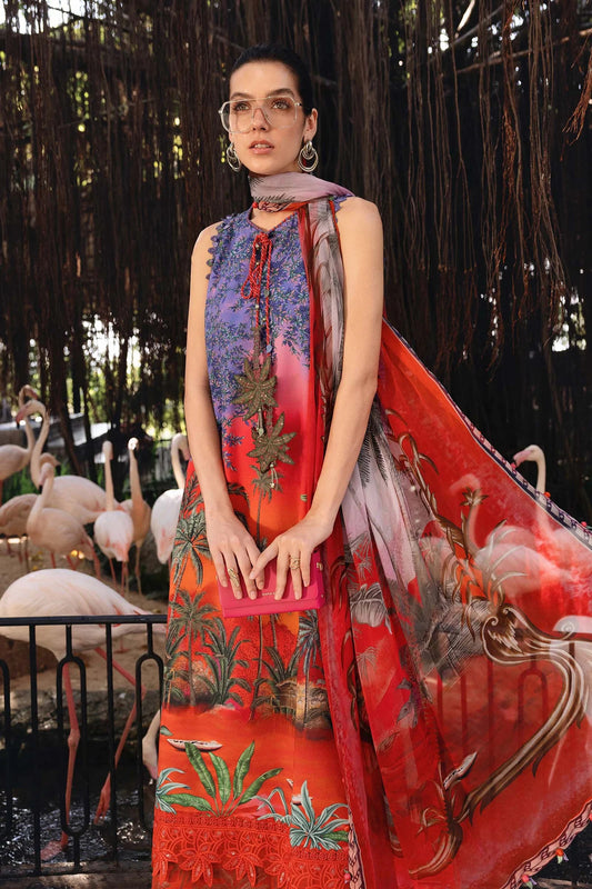 Elegant Embroidered Lawn 3 Piece Unstitched Suit With Chiffon Dupatta MBL-MPT-2907-B-26 – Summer Collection 2026