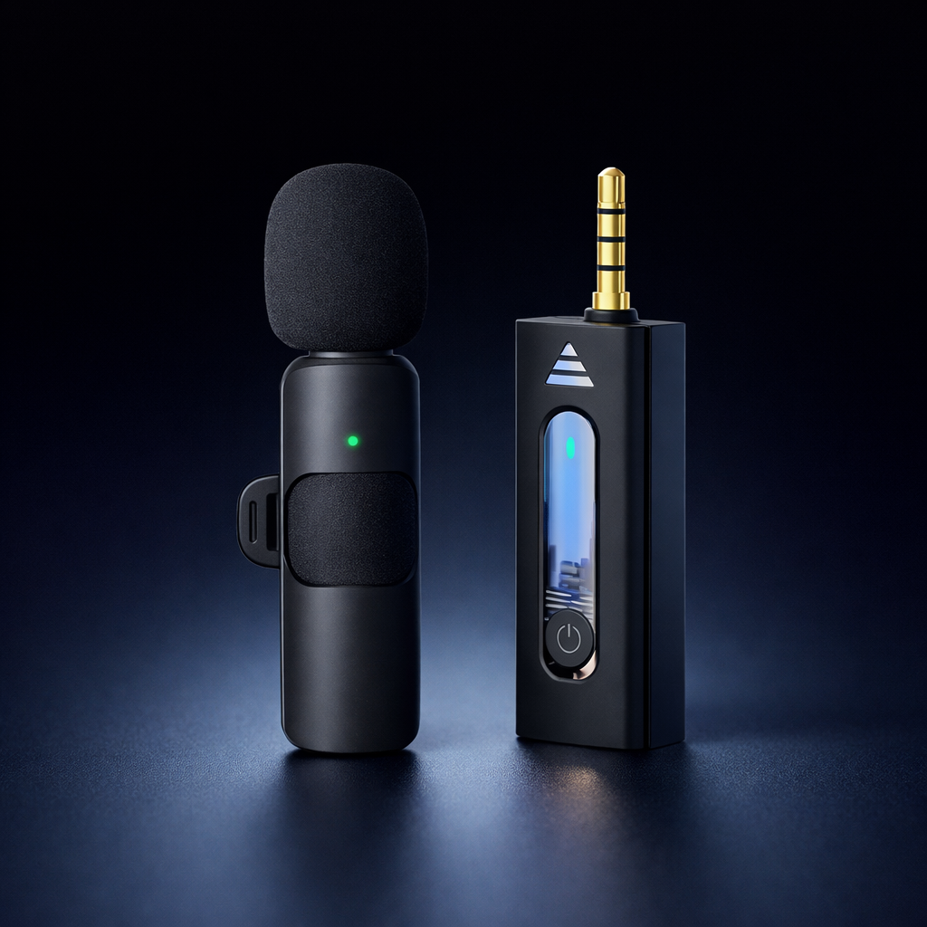 K35 High Quality Collar Wireless Single Microphone - Electronic Accessory Designed For Audio Recording And Daily Streaming Routine