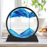 3D Moving Sand Art Lamp With Stand | Sand Lamp For Room & Home Decoration | Sandscapes Frame For Table | Random Colour