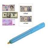 Currency Note Checking Pen | Fake Note Detector Pen | Counterfeit Money Detector Pen For Identifying Real And Fake Notes (Random Color)
