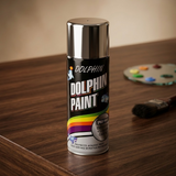 Dolphin Chrome Silver Spray Paint 300ml – High Shine Metallic Finish Spray