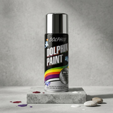 Dolphin Chrome Silver Spray Paint 300ml – High Shine Metallic Finish Spray