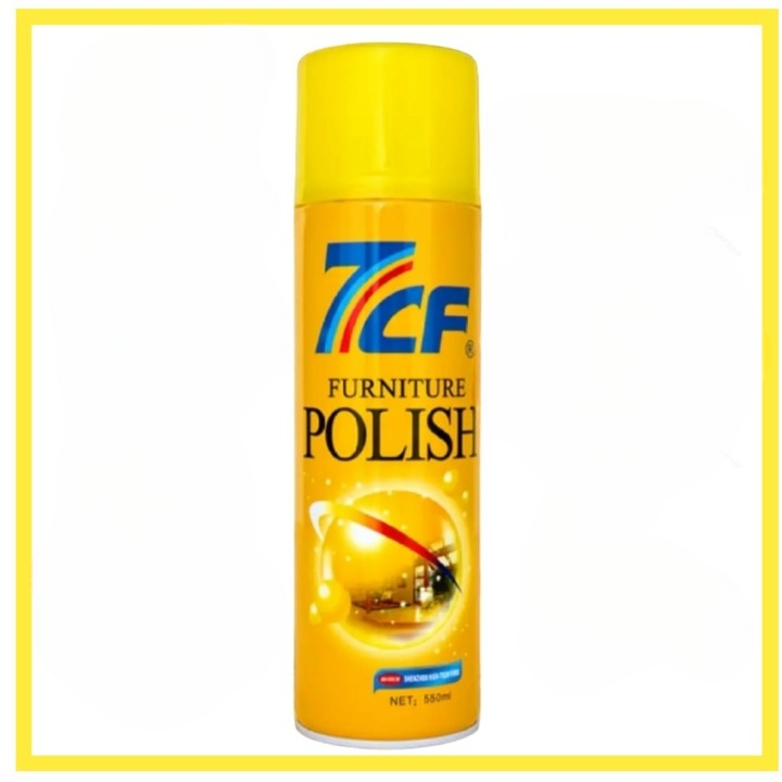 7CF Furniture Polish 550ml | Multi-Surface Shine & Protection Spray For Wood Furniture
