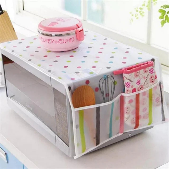 Microwave Oven Dust Proof Cover | Waterproof & Oil-Proof | Random Design | Made In China