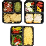 1Pc SimpleHouseware 3-Compartment Meal Prep Containers, 36 Oz, Food-Grade, BPA-Free