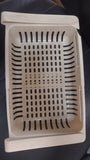 Adjustable Storage Basket For Fridge | Plastic Basket | Stretchable Food Organizer (1 Pc) (Random Color)
