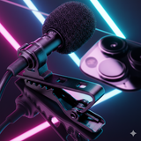 Professional Tiktok3.5 AUX Microphone Micro-Cravate Mic Lavalier Single Mic -Black