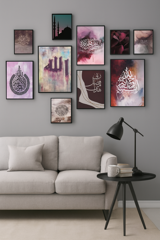 Wooden Photo Frame Set – 10 Pcs Assorted Sizes, Wall & Table Décor