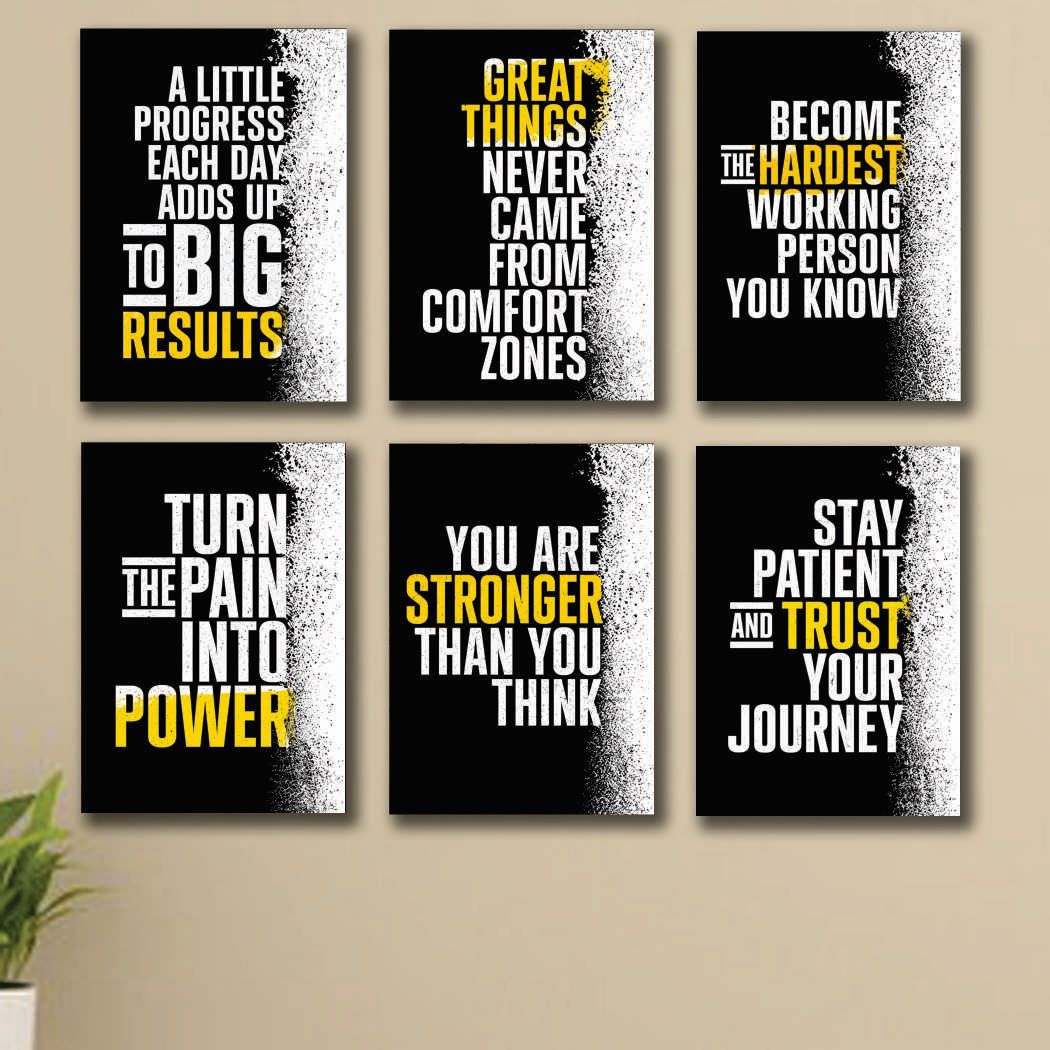 Set Of 6 Premium Wall Art Photo Tiles – Modern Home Decor Sets 8x11