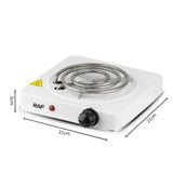RAF Electric Stove | 1000W Hot Plate | Heats In 2 Mins | Automatic & Easy To Clean