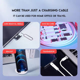 ( 5 In 1 ) Data Cable Set All Solutions In One | Data Cable Set 60w Fast Charging - Random Color