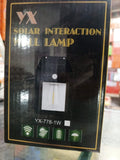 Solar Interaction Wall Lamp Waterproof Outdoor Motion LED Security Light (Model YX-778-1W)