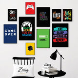 Gaming Wall Art Set – 10 Frames (Premium Photo Tiles)