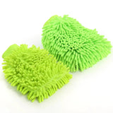 Microfiber Double-Sided Cleaning Gloves - Ideal For House And Car Cleaning