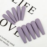 24Pcs O.TWO.O  Matte Nails With Accessories