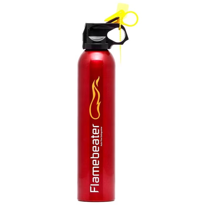 Universal Motorcycle Fire Extinguisher Bottle – 500gram - Heavy-Duty Metal Body With Mounting Bracket – Fits All Bikes & Motorcycles – Compact Emergency Safety Tool ( Random Color )