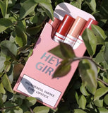 4-In-1 Trending Lipstick Set – Cigarette-Shaped Matte Lipsticks, Long-Lasting, Easy To Apply, Non-Sticky & Fade-Resistant Lip Gloss For Makeup Lovers