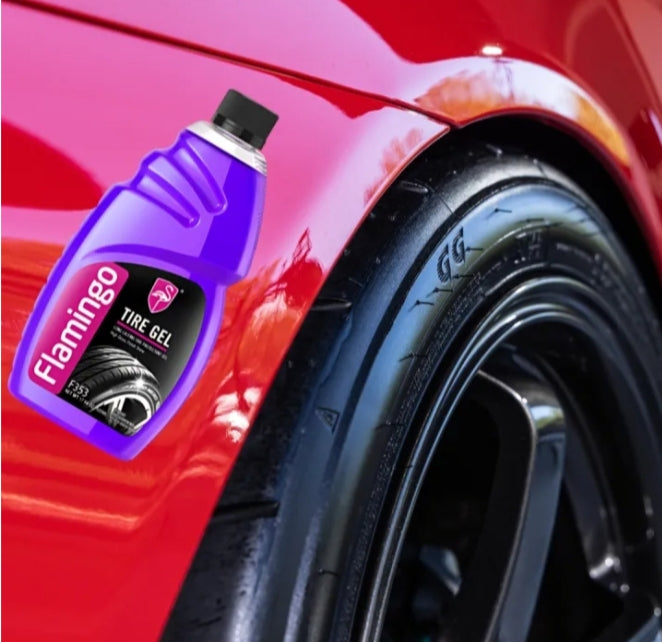 Flamingo Tire Gel F353 – Long Lasting High Gloss Tire Shine & Protection Formula 500ML