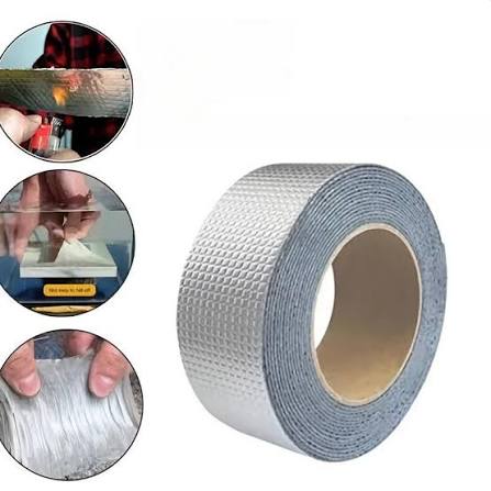 1.5 Meter Butyl Tape | Strong Aluminum Foil Tape Waterpoof | Rubber Butyl Tape (Width 2 Meter)