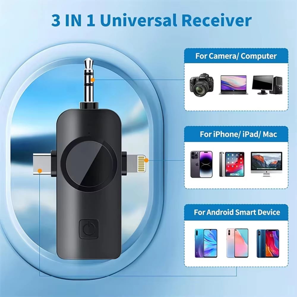F11-2 (3 In 1) Noise Cancelling Wireless Dual Microphone Biggest Battery - Electronic Accessory Designed For Audio Recording And Voice Capture Routine
