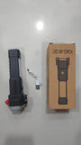 High-Power Led Torch Light Rechargeable Flashlight And Multifunctional Tactical Hammer & Power Bank To Charge The Phone With Box (Random Color)